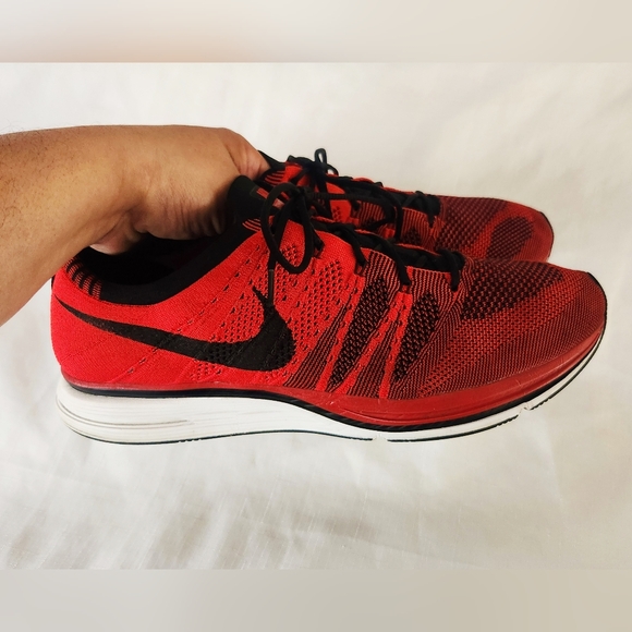 NIKE MENS FLYKNIT TRAINER UNIVERSITY RED AH8396-601 size 13 Men's sneakers shoes - Picture 8 of 16